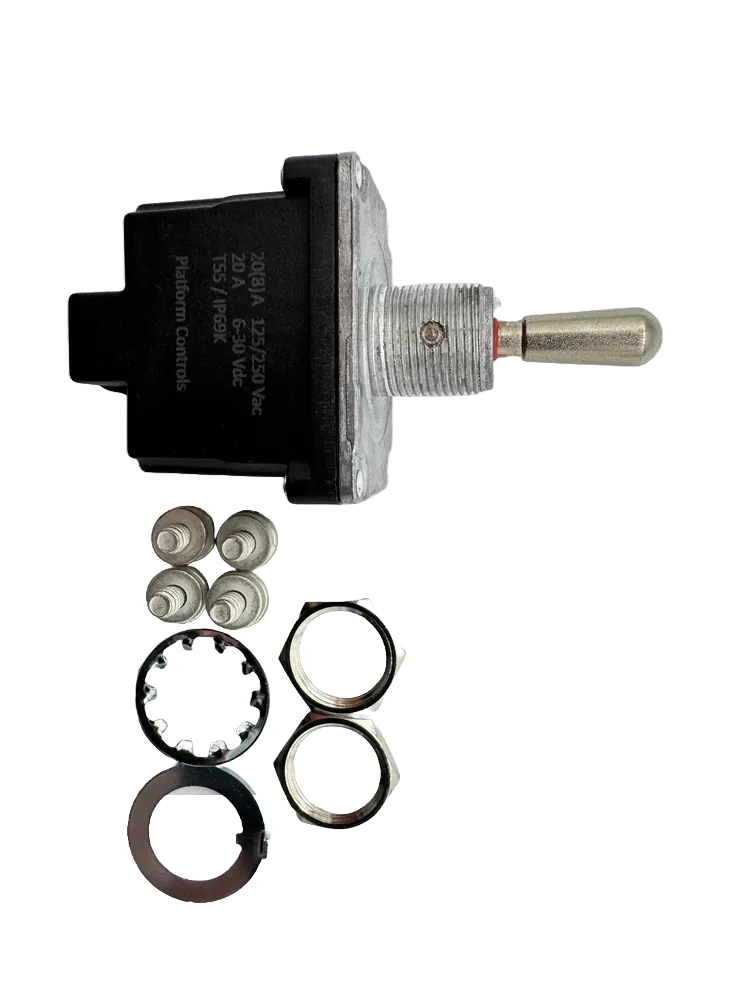 Genie 27378 IP69 Toggle Switch — 2 On-Off-On, Screw, view 2