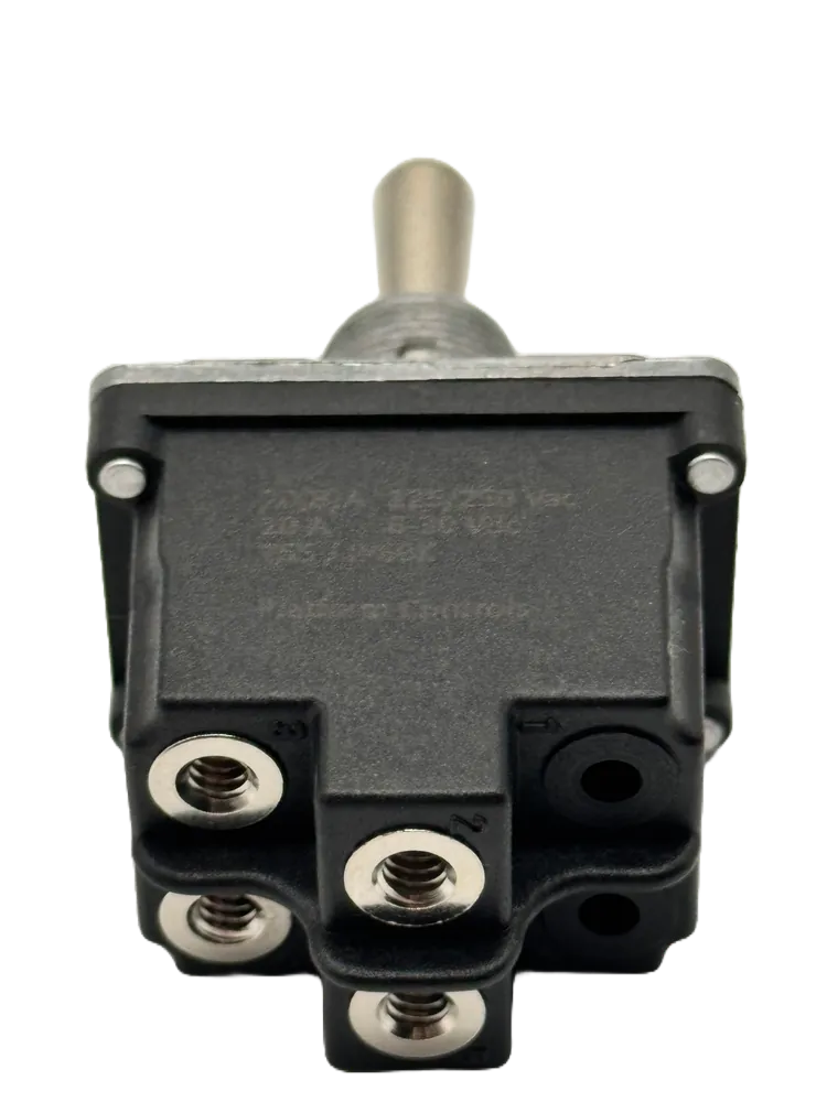 Genie 27378 IP69 Toggle Switch — 2 On-Off-On, Screw, view 3