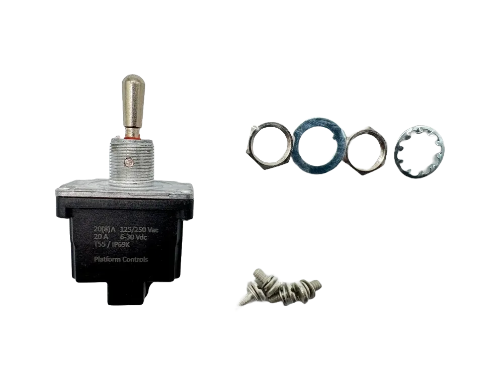 Genie 27378 IP69 Toggle Switch — 2 On-Off-On, Screw, view 4
