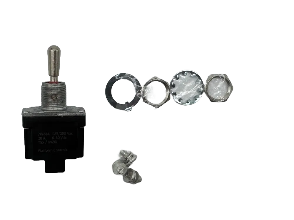 34463 IP69 Toggle Switch — 1 On-Off-On, Screw, view 3