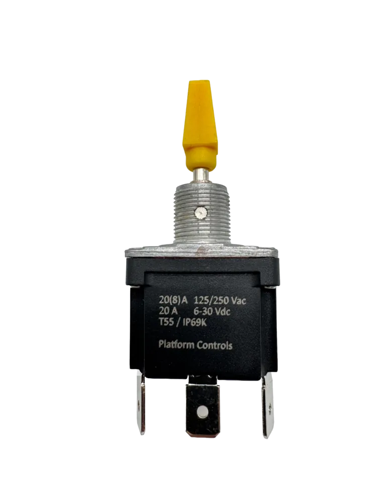JLG 4360328 IP69 Toggle Switch — 1 On-Off-On, Spade