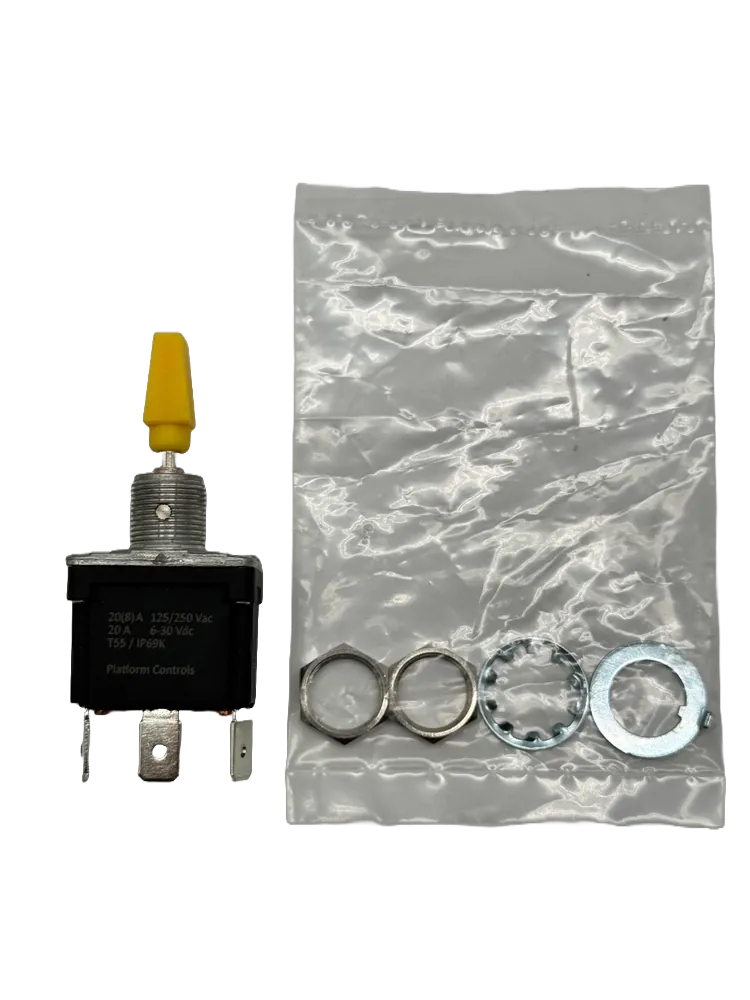 JLG 4360328 IP69 Toggle Switch — 1 On-Off-On, Spade, view 4